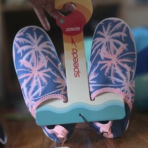 Speedo Kids Water Shoes - Blue and Pink Palm